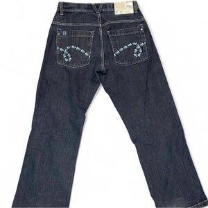 Vintage Y2K 5ive Jungle & Co. Baggy Embroidered Jeans Size 30